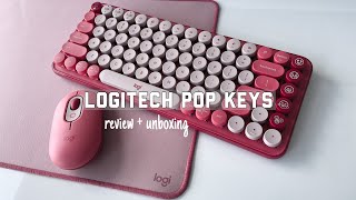 Logitech POP keys - Heartbreaker Rose   ||  unboxing and review screenshot 4