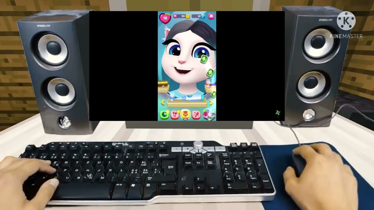 Realistic Minecraft Angry Steve Plays My Talking Angela 2 Has BSOD