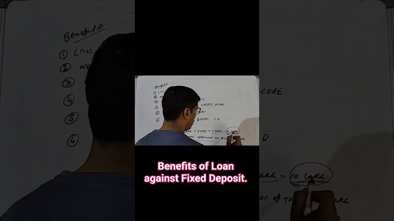 Benefits of Loan against Fixed Deposit. 