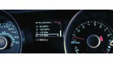 Ford Mustang Track Apps - Acceleration Timer