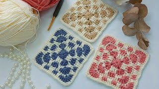 tığ işi dalmaçyalı kolay motif modeli / easy crochet motif making