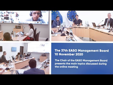 Main topics discussed during the 37th EASO Management Board Meeting – MB Chair, Dr. David Costello