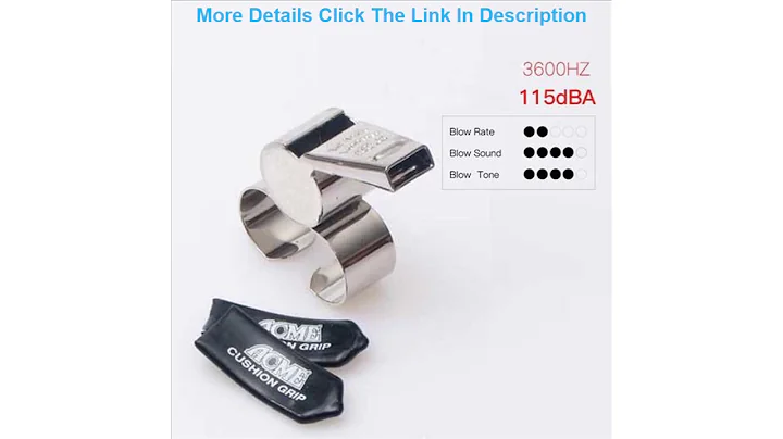 Deal ACME 477 60.5 Finger Grip Metal Whistle Nickel-Plated Referee Coach training Sports Contest Wh