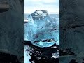 Giant chunks of ice that sparkle like diamonds black sand diamond beach shorts iceland nature