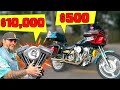 I put a 10000 crate motor into a 500 motorcycle  return of the harley fxr