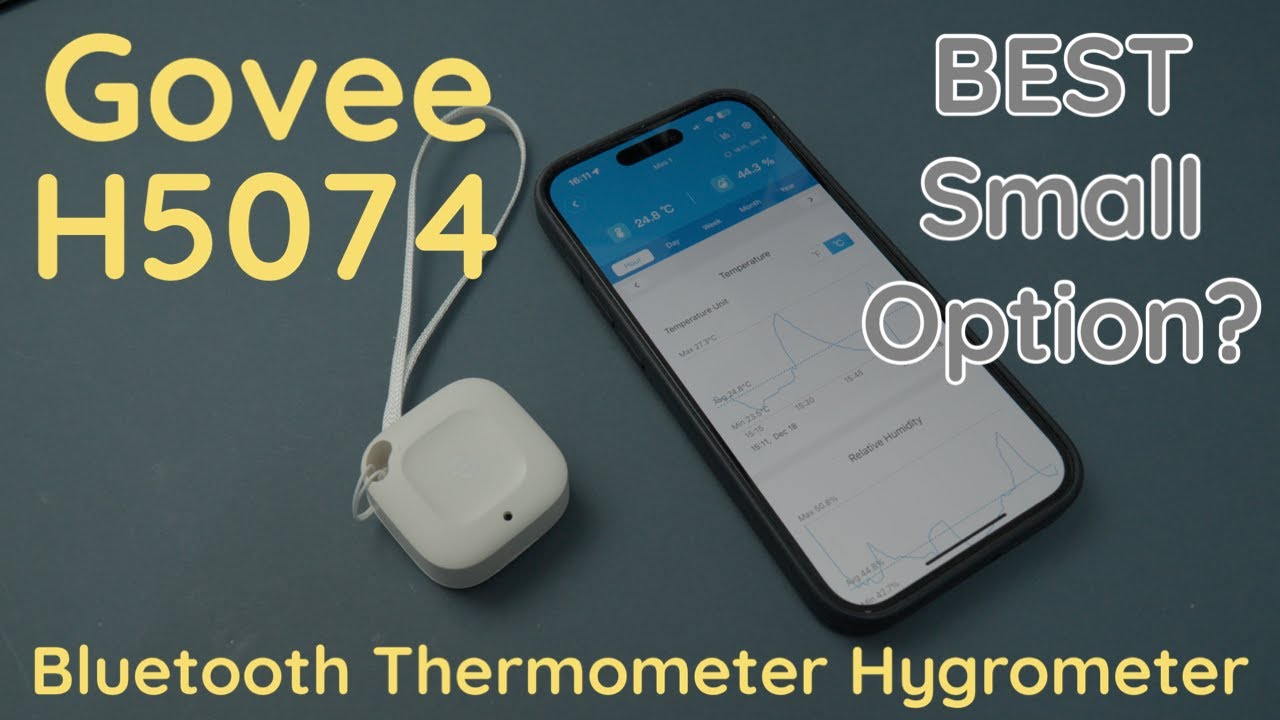 GOVEE Thermometer, Hygrometer, and Humidity Monitor - Bluetooth H5074 &  H5075 