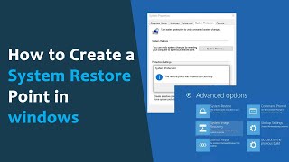 how to create a system restore point  in windows