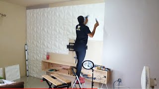 DIY 3D Wall Panel Installation screenshot 5