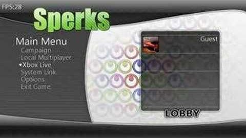 XNA Game - Sperks Beta Menu