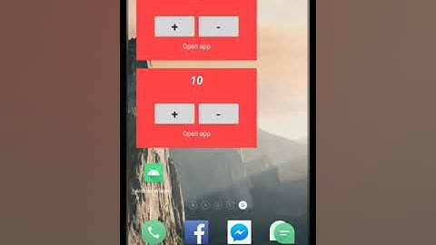 Android Widgets tutorial - Advanced level
