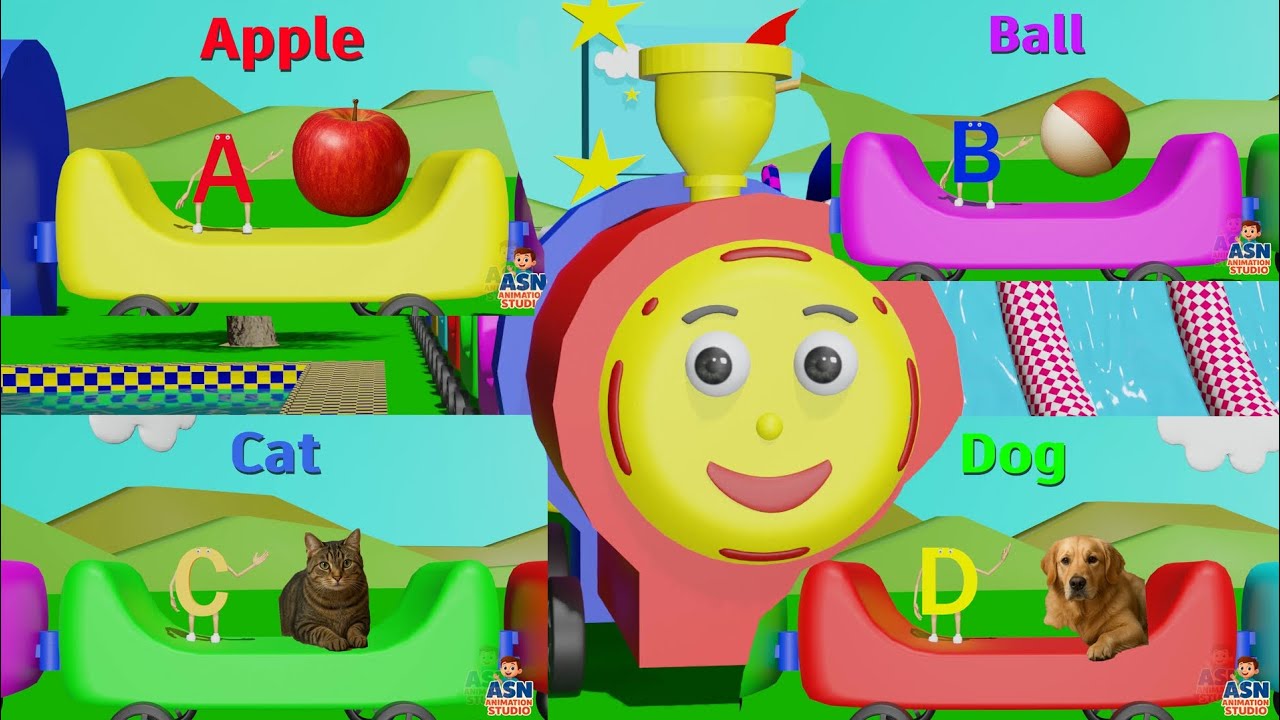 A for Apple B for Ball | ABCD Song |Ep. 4 Alphabet Song for Kids | @ASN ...