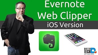 Using the Evernote Webclipper on iOS Mobile screenshot 2