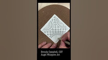 Mindful Monday 17. Draw along with me and create this tile using the Zentangle Method. #zentangle