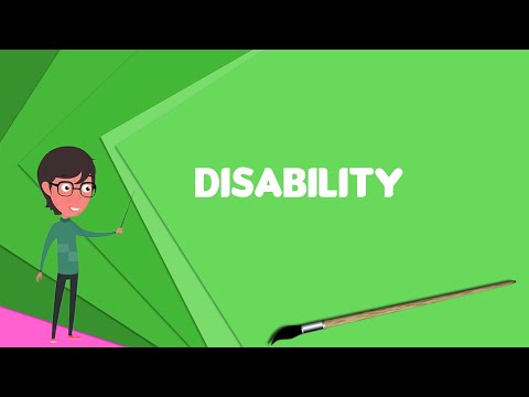 What is Disability? Explain Disability, Define Disability, Meaning of Disability