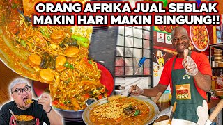 ADA ORANG AFRIKA JUALAN SEBLAK!! PAKE BUMBU RAHASIA MALAYSIA..
