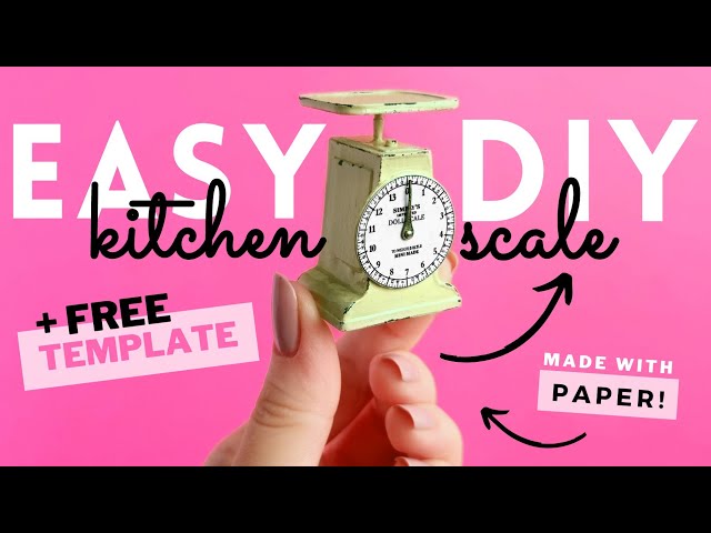 DIY Barbie KITCHEN SCALE (easy!) | How to make a miniature FARMHOUSE Kitchen Scale for DOLLHOUSE - YouTube diy-barbie-kitchen-scale-easy-how-to-make-a-miniature-farmhouse-kitchen-scale-for-dollhouse-youtube