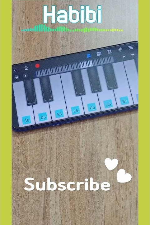 Habibi Piano Tutorial|Ricky Rich×Dj Gimi|Easy and Slow Piano Tutorial #shorts #trending #viral