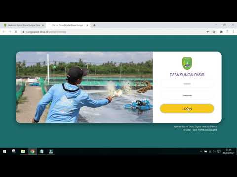 Desa02  Login kedalam system Portal Desa Digital