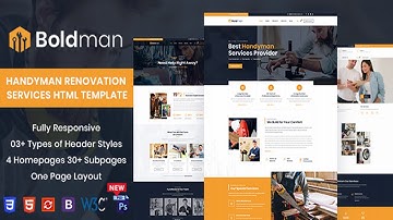 Boldman - Handyman Renovation Services HTML Template | Themeforest Website Templates and Themes