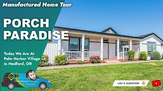 Step into Your Dream Home: Tour this Gorgeous Manufactured Home with an Amazing Porch!