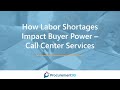 Labor Shortage in the Call Center Services Market