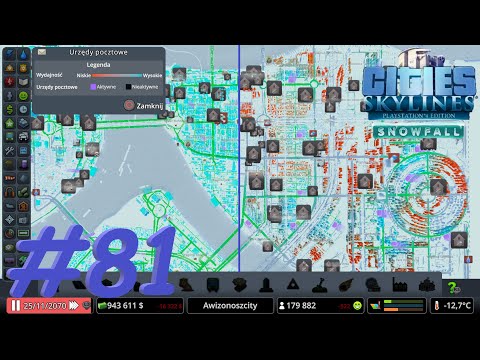 Cities Skylines PS4 PL Snowfall - #81 Zima jakiej w Polsce nie ma!