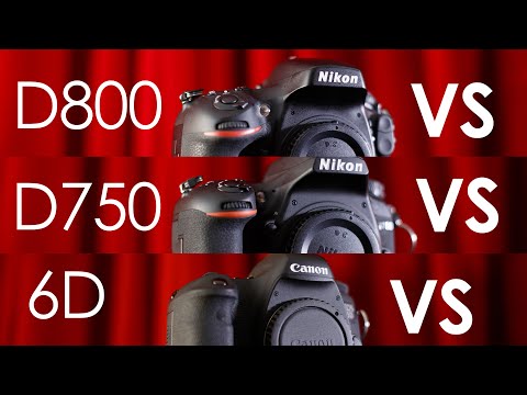 Camera test Nikon D750 vs Nikon D800 vs Canon 6D