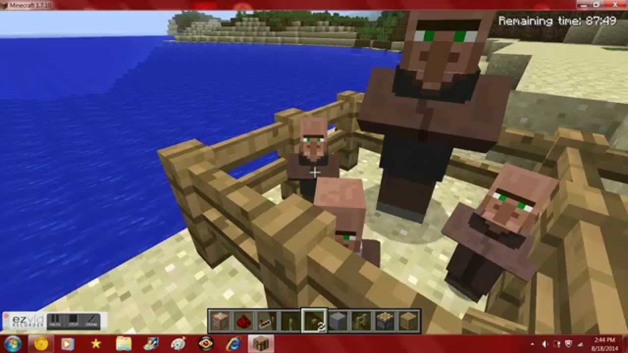 How to make a Villager talk in Minecraft - YouTube