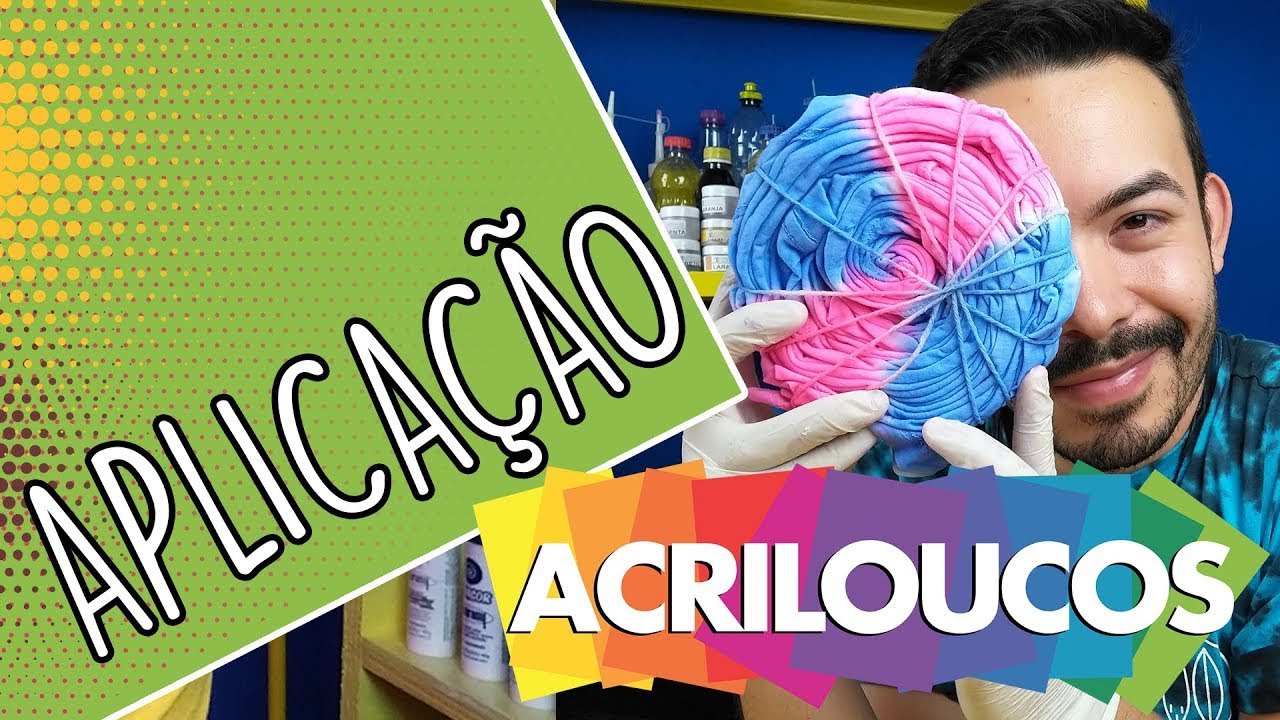 TIE DYE COM TINTA DE TECIDO ACRILEX | Théo e Tintas