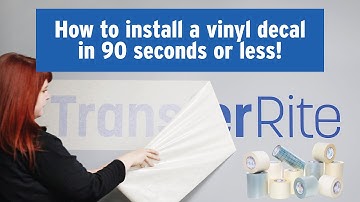 How to Install a Vinyl Decal in 90 Seconds or Less w/ TransferRite Application Tape! (Hinge Method)
