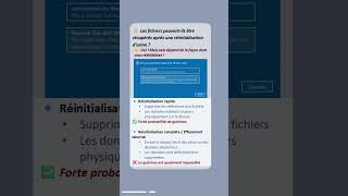 Récupérer des données après une réinitialisation d'usine sans sauvegarde