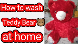 How to clean Teddy Bear at home - Easy wash Teddy Bear - soft toys wash at home screenshot 2