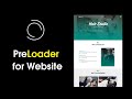 How To Make Website Preloader Using HTML CSS JS | Page Loading, Website Loading Animation