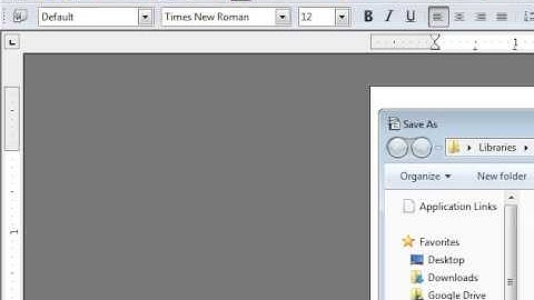 how to save a text document on office org writer
