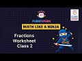 Class 2 Fractions Worksheet 📘 | Easy Maths Practice for Kids (CBSE)