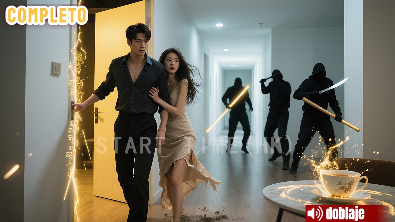 Una bella perseguida entra y descubre que su vecino es maestro oculto; de un golpe vencen todos!