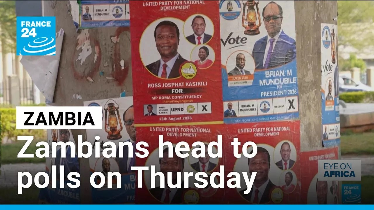 Zambia prepares for 8th general election since its return to a multi-party democracy • FRANCE 24
