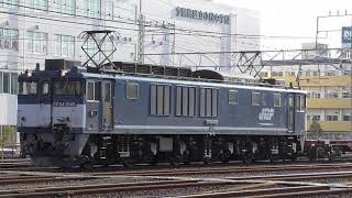 【現在 1機のみのレア釜】EF64 1046 号機 広島更新色 新小岩信号場にて