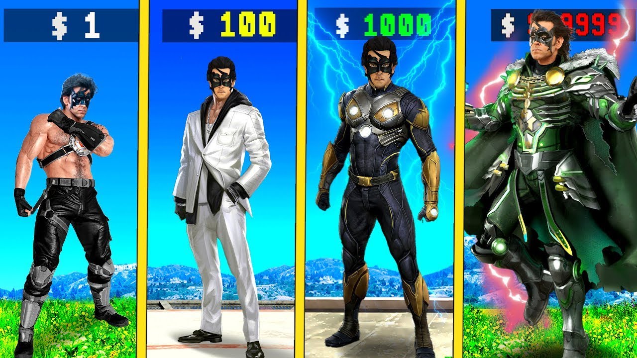 Franklin ⚡Upgrade Krrish Super Hero Suit Upgrade🔥In GTA 5 Telugu