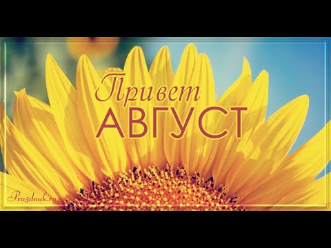 Здравствуй, Август!🌻 Счастливого Августа!🌻 Красивое Пожелание!🌻