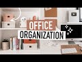 OFFICE ORGANIZATION | tips & ideas for home desk setup