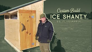 Custom Homemade Ice Shanty  Build Overview  Higher Elevations Adventures