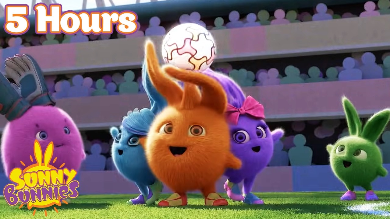 The Sunny Bunnies Play Soccer | 5 hours of Sunny Bunnies Full Episodes