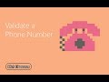 Validate a Phone Number [PowerApps] - YouTube