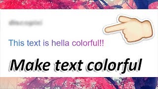 [Tutorial] Tumblr Colorful/Gradient Text