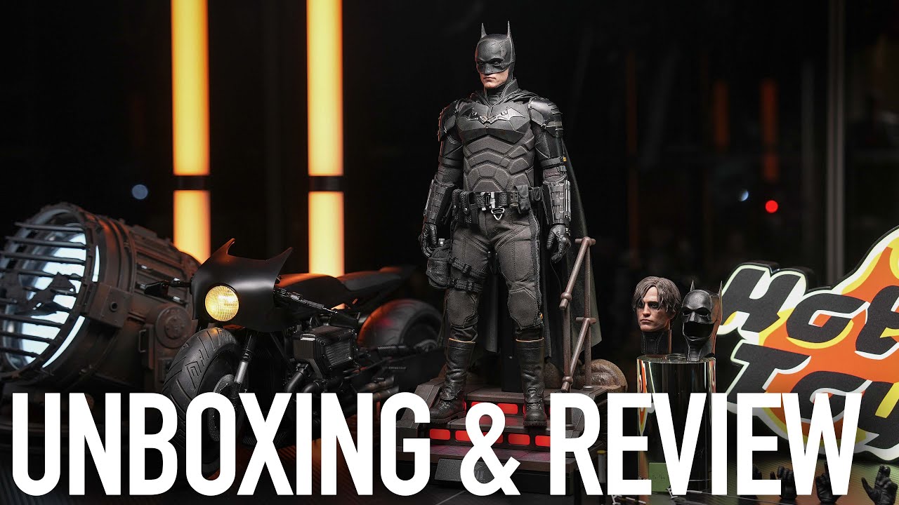 Hot Toys The Batman Deluxe Edition, Bat-Signal & Batcycle Unboxing