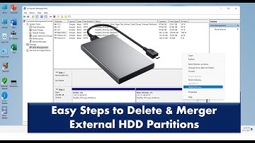 How to Delete & Merger External HDD Partitions in Windows: Step by Step Guide