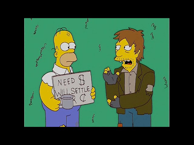 THE SIMPSONS - "Homer Becomes a Panhandler" - 2004