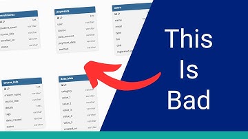 Fixing This Bad Database Design