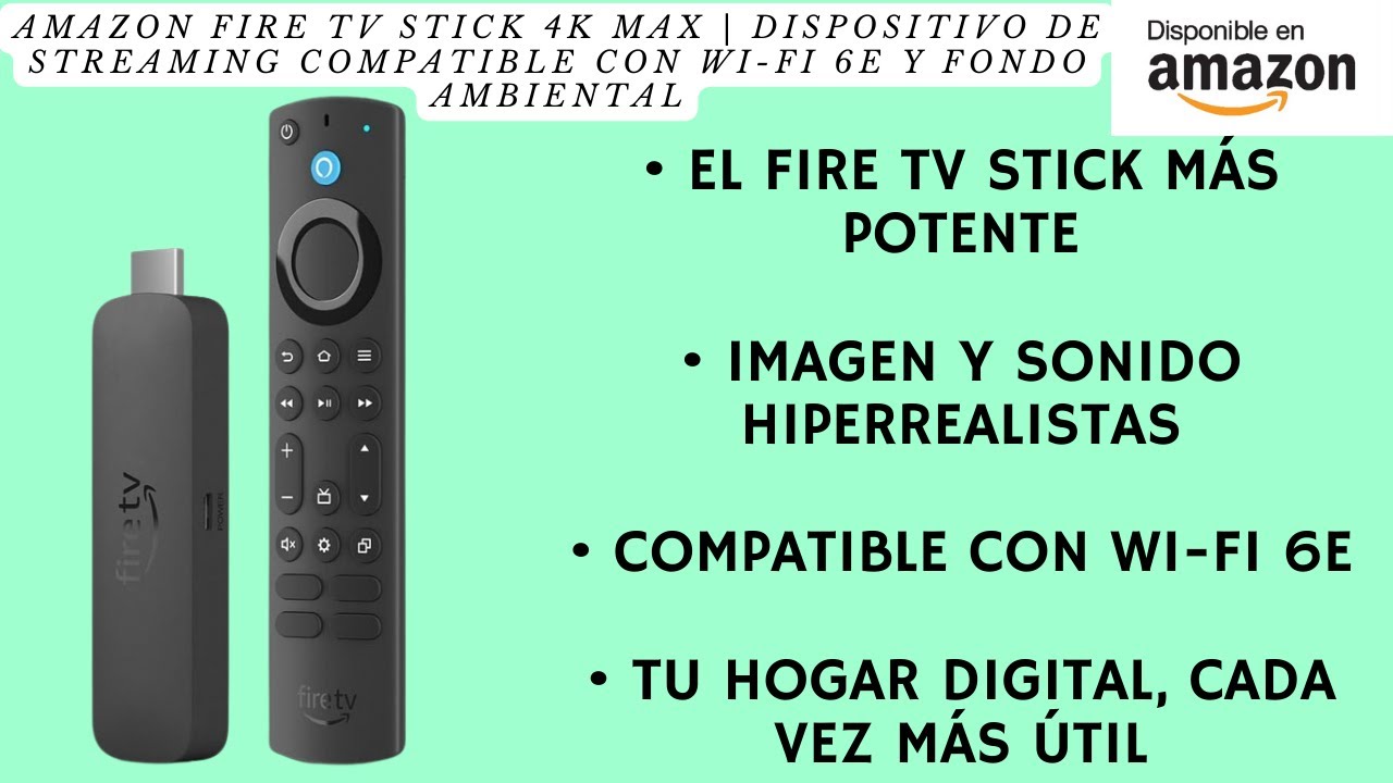 Amazon Fire TV Stick 4K Max | Dispositivo de streaming compatible con ...